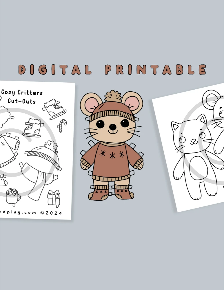 cozy-critters-cut-outs-printable-winter-paper-doll-set-bear-kitten-bloom-play for Animal Paper Dolls Free Printables Cozy Critters Cut Outs - Printable Winter Paper Doll Set (Bear, Kitten – Bloom + Play for Animal Paper Dolls Free Printables